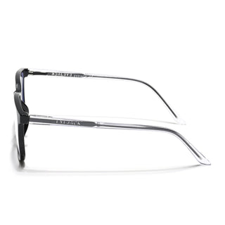 Eyejack Minimals Shine Black Square Eyeglasses for Men & Women (A01FCL1304-C1)