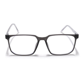 Eyejack Minimals Matt Grey Square Eyeglasses for Men & Women (A01FCL1305-C2)