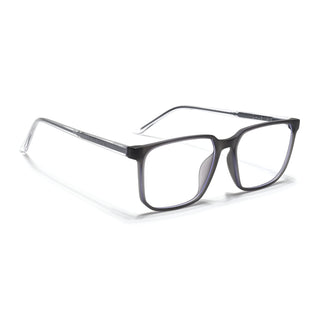 Eyejack Minimals Matt Grey Square Eyeglasses for Men & Women (A01FCL1305-C2)