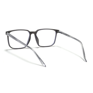 Eyejack Minimals Matt Grey Square Eyeglasses for Men & Women (A01FCL1305-C2)