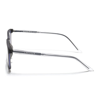 Eyejack Minimals Matt Grey Square Eyeglasses for Men & Women (A01FCL1305-C2)