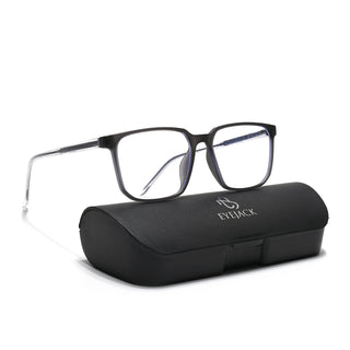 Eyejack Minimals Matt Grey Square Eyeglasses for Men & Women (A01FCL1305-C2)