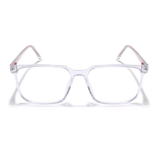 Eyejack Minimals Transparent Square Eyeglasses for Men & Women (A01FCL1306-C3)