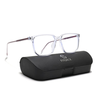 Eyejack Minimals Transparent Square Eyeglasses for Men & Women (A01FCL1306-C3)