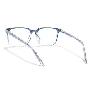 Eyejack Minimals Blue & Clear Square Eyeglasses for Men & Women (A01FCL1307-C4)