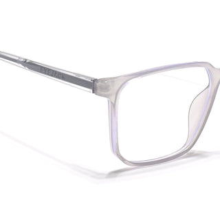 Eyejack Minimals Transparent Grey Square Eyeglasses for Men & Women (A01FCL1308-C5)