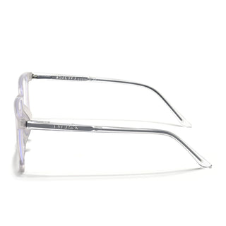 Eyejack Minimals Transparent Grey Square Eyeglasses for Men & Women (A01FCL1308-C5)