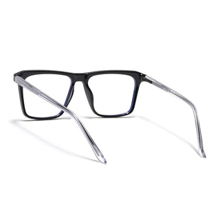 Eyejack Minimals Shine Black Square Eyeglasses for Men & Women (A02FCL1311-C1)