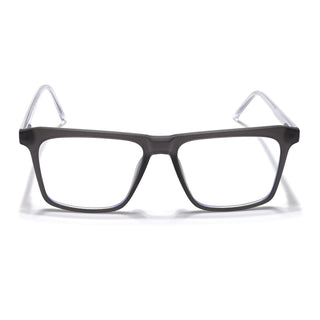 Eyejack Minimals Matt Grey Square Eyeglasses for Men & Women (A02FCL1312-C2)