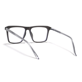 Eyejack Minimals Matt Grey Square Eyeglasses for Men & Women (A02FCL1312-C2)