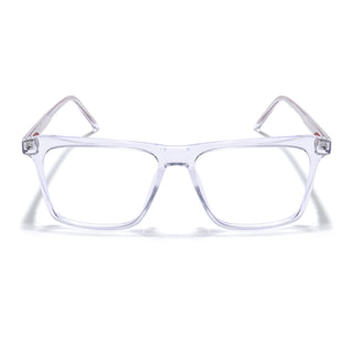 Eyejack Minimals Transparent Square Eyeglasses for Men & Women (A02FCL1313-C3)