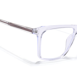 Eyejack Minimals Transparent Square Eyeglasses for Men & Women (A02FCL1313-C3)