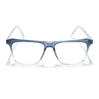 Eyejack Minimals Blue & Clear Square Eyeglasses for Men & Women (A02FCL1314-C4)