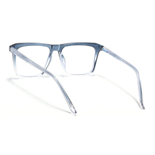 Eyejack Minimals Blue & Clear Square Eyeglasses for Men & Women (A02FCL1314-C4)