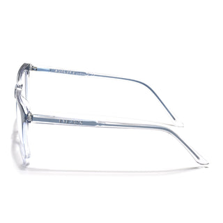 Eyejack Minimals Blue & Clear Square Eyeglasses for Men & Women (A02FCL1314-C4)