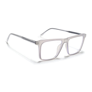 Eyejack Minimals Transparent Grey Square Eyeglasses for Men & Women (A02FCL1315-C5)