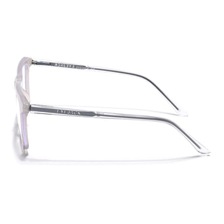 Eyejack Minimals Transparent Grey Square Eyeglasses for Men & Women (A02FCL1315-C5)