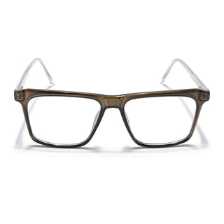 Eyejack Minimals Brown Square Eyeglasses for Men & Women (A02FCL1317-C7)