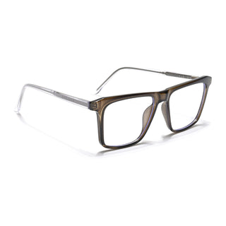 Eyejack Minimals Brown Square Eyeglasses for Men & Women (A02FCL1317-C7)