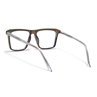 Eyejack Minimals Brown Square Eyeglasses for Men & Women (A02FCL1317-C7)