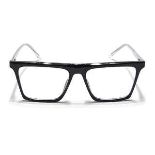 Eyejack Minimals Shine Black Square Eyeglasses for Men & Women (A03FCL1318-C1)