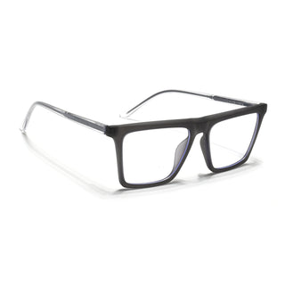 Eyejack Minimals Matt Grey Square Eyeglasses for Men & Women (A03FCL1319-C2)