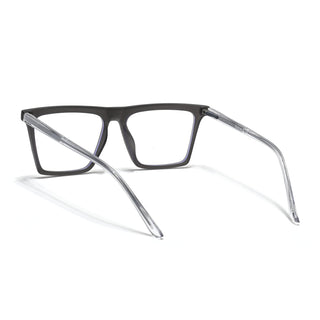 Eyejack Minimals Matt Grey Square Eyeglasses for Men & Women (A03FCL1319-C2)