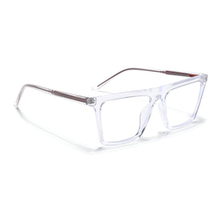 Eyejack Minimals Transparent Square Eyeglasses for Men & Women (A03FCL1320-C3)