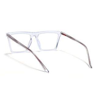 Eyejack Minimals Transparent Square Eyeglasses for Men & Women (A03FCL1320-C3)