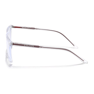 Eyejack Minimals Transparent Square Eyeglasses for Men & Women (A03FCL1320-C3)