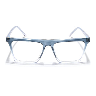 Eyejack Minimals Blue & Clear Square Eyeglasses for Men & Women (A03FCL1321-C4)