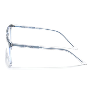 Eyejack Minimals Blue & Clear Square Eyeglasses for Men & Women (A03FCL1321-C4)