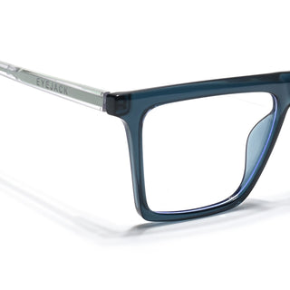 Eyejack Minimals Sea Green Square Eyeglasses for Men & Women (A03FCL1323-C6)