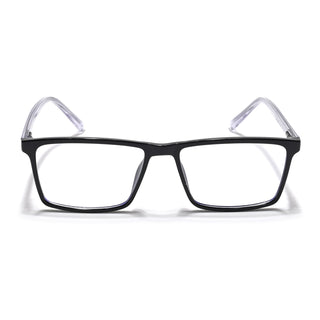 Eyejack Minimals Shine Black Rectangle Eyeglasses for Men & Women (A04FCL1325-C1)