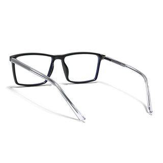 Eyejack Minimals Shine Black Rectangle Eyeglasses for Men & Women (A04FCL1325-C1)