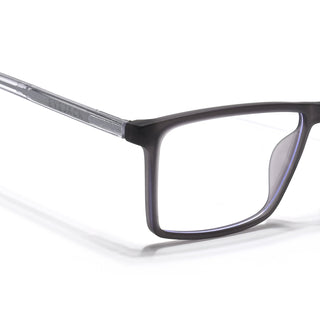 Eyejack Minimals Matt Grey Rectangle Eyeglasses for Men & Women (A04FCL1326-C2)