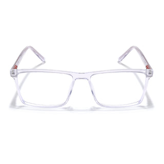 Eyejack Minimals Transparent Rectangle Eyeglasses for Men & Women (A04FCL1327-C3)