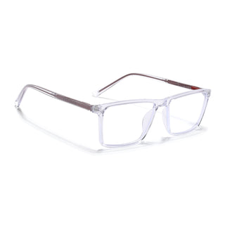 Eyejack Minimals Transparent Rectangle Eyeglasses for Men & Women (A04FCL1327-C3)