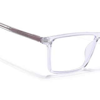 Eyejack Minimals Transparent Rectangle Eyeglasses for Men & Women (A04FCL1327-C3)