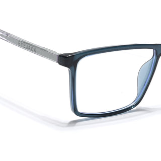 Eyejack Minimals Sea Green Rectangle Eyeglasses for Men & Women (A04FCL1330-C6)