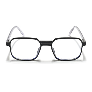 Eyejack Minimals Shine Black Square Eyeglasses for Men & Women (A05FCL1332-C1)