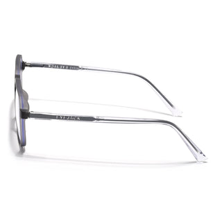 Eyejack Minimals Matt Grey Square Eyeglasses for Men & Women (A05FCL1333-C2)