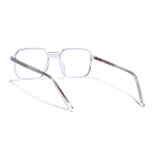 Eyejack Minimals Transparent Square Eyeglasses for Men & Women (A05FCL1334-C3)