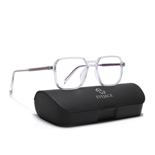 Eyejack Minimals Transparent Square Eyeglasses for Men & Women (A05FCL1334-C3)