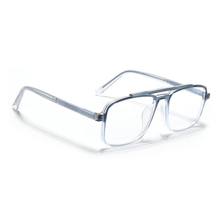 Eyejack Minimals Blue & Clear Wayfarer Eyeglasses for Men & Women (A06FCL1342-C4)