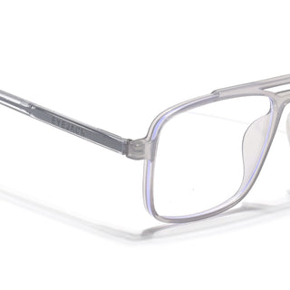 Eyejack Minimals Transparent Grey Wayfarer Eyeglasses for Men & Women (A06FCL1343-C5)