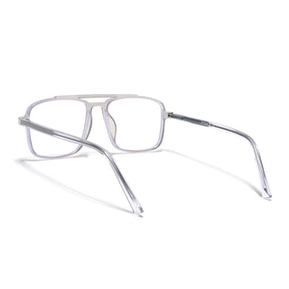 Eyejack Minimals Transparent Grey Wayfarer Eyeglasses for Men & Women (A06FCL1343-C5)