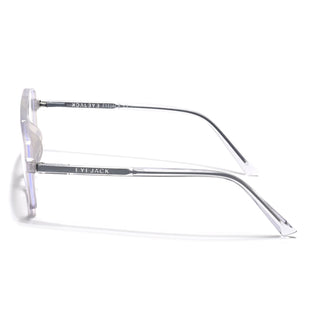 Eyejack Minimals Transparent Grey Wayfarer Eyeglasses for Men & Women (A06FCL1343-C5)