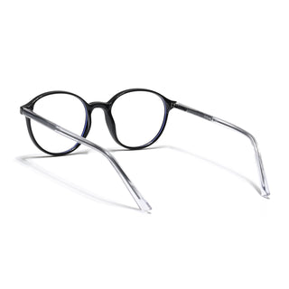 Eyejack Minimals Shine Black Round Eyeglasses for Men & Women (A07FCL1346-C1)