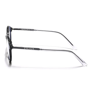 Eyejack Minimals Shine Black Round Eyeglasses for Men & Women (A07FCL1346-C1)